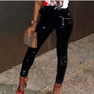 PrettyLittleThing Black Vinyl Leggings